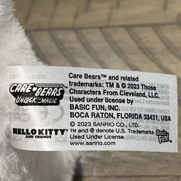 Sanrio x Care Bears Hello Kitty Loves Cheer Bear 10-inch NWOT - Picture 3 of 5